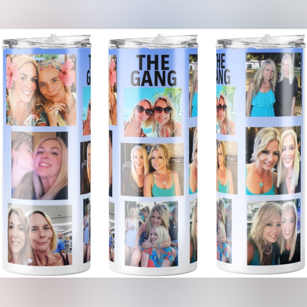20oz Custom Photo Tumbler NIB Photos, Logos, Names Or Web  Images - Picture 3 of 5